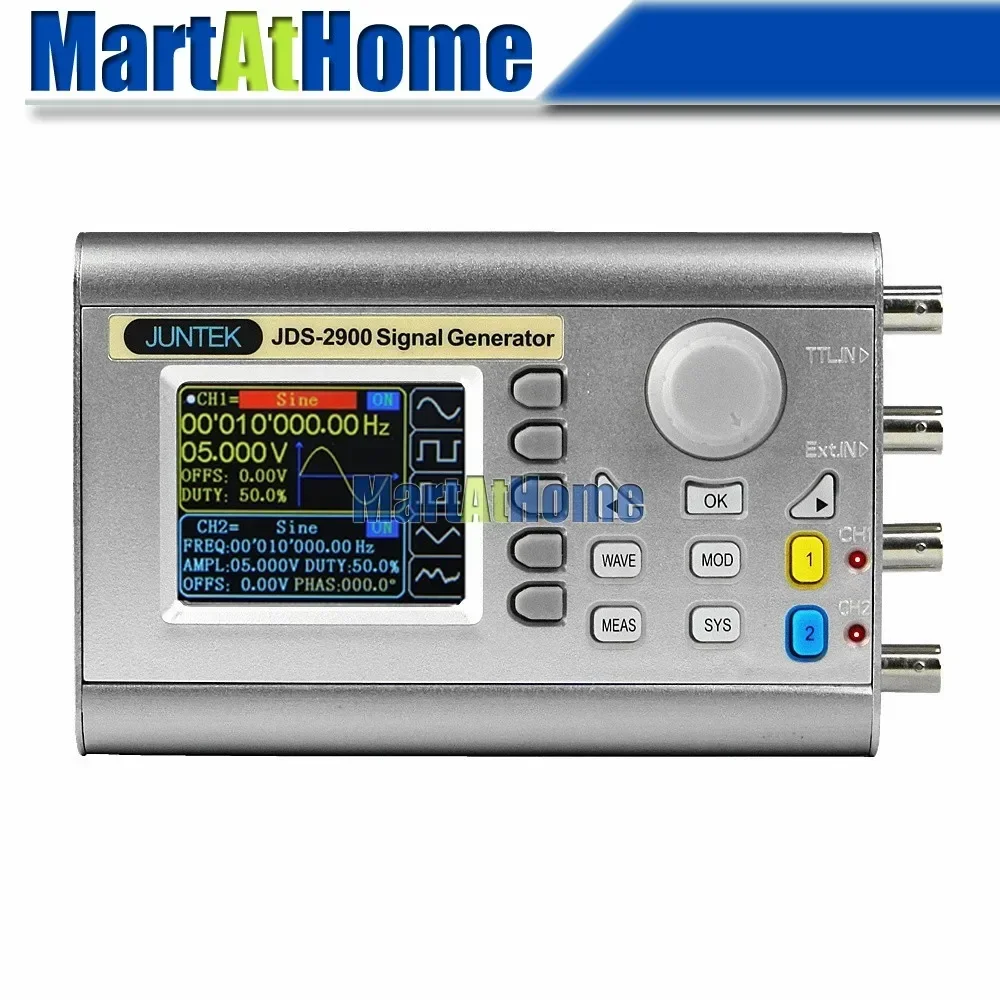 Dual Channel Arbitrary Waveform Function Generator 60Mhz - Digitaler Zweikanal-DDS-Signalgenerator mit beliebiger Wellenformfunktion, 15